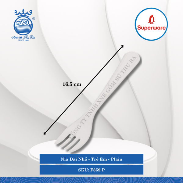 Nĩa Dài Trẻ Em Plain (Nhiều Loại) Superware Nhựa