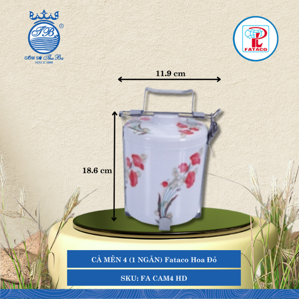 Cà Mên 1 Ngăn Fataco (Nhiều Loại, Nhiều Màu) Nhựa