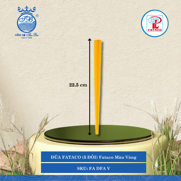 Đũa (5 Đôi) Fataco (Nhiều Màu) Nhựa