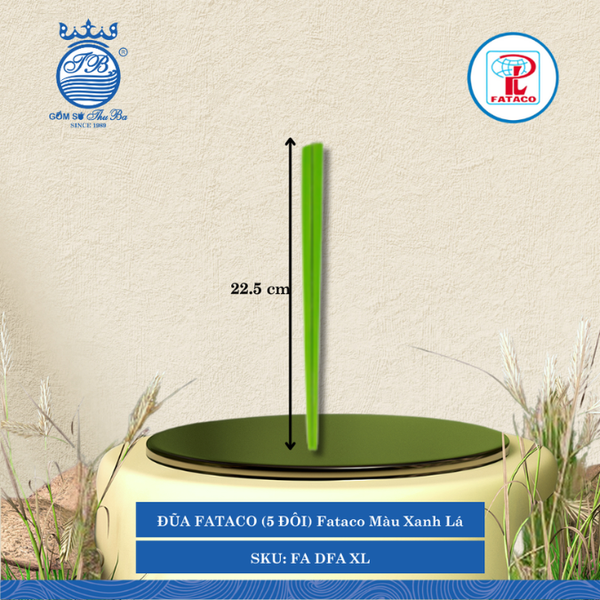 Đũa (5 Đôi) Fataco (Nhiều Màu) Nhựa