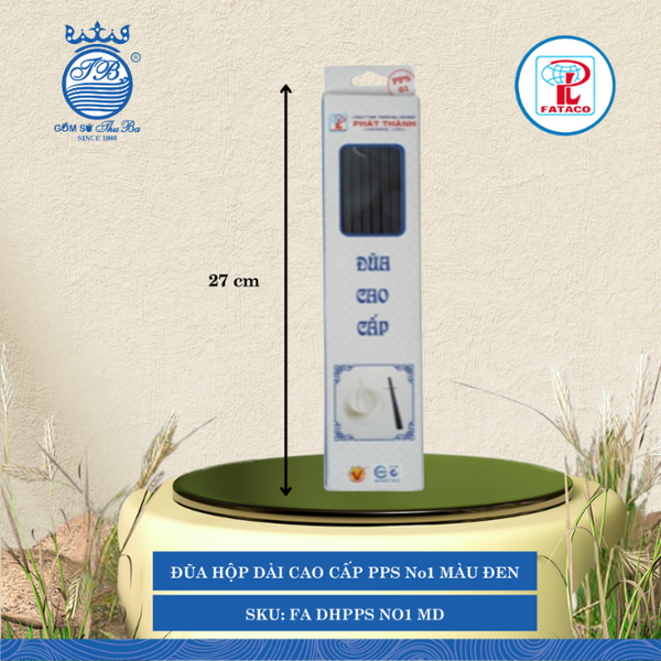 Đũa Hộp Dài Cao Cấp PPS (No1, No2, No3) Fataco (Nhiều Size, Nhiều Màu, Nhiều Kiểu) Nhựa
