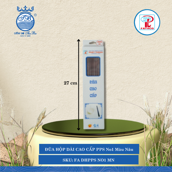 Đũa Hộp Dài Cao Cấp PPS (No1, No2, No3) Fataco (Nhiều Size, Nhiều Màu, Nhiều Kiểu) Nhựa