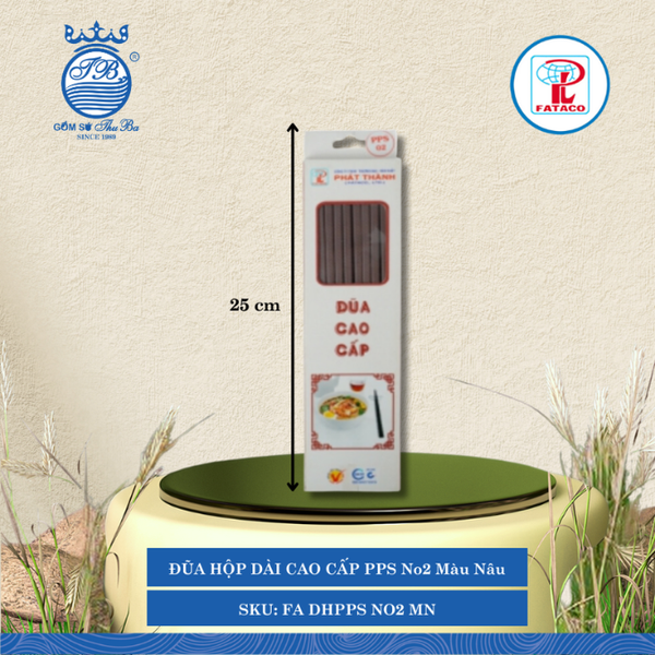 Đũa Hộp Dài Cao Cấp PPS (No1, No2, No3) Fataco (Nhiều Size, Nhiều Màu, Nhiều Kiểu) Nhựa
