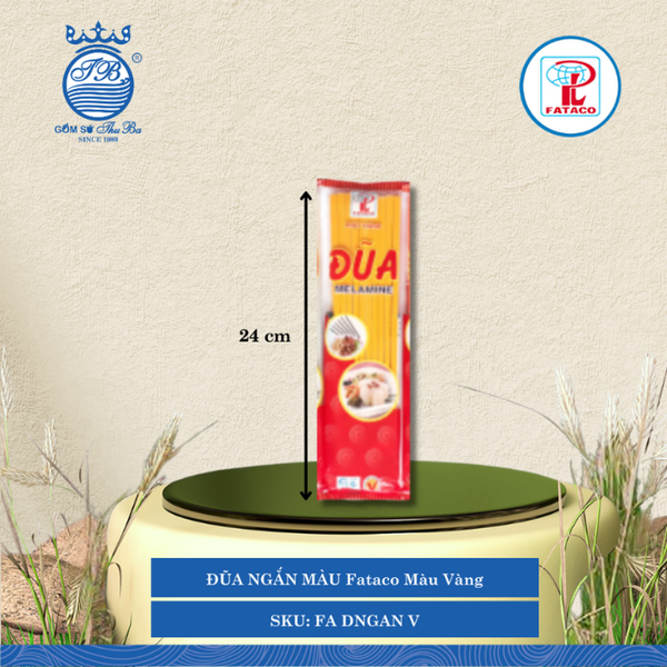 Đũa Ngắn Màu Fataco (Nhiều Màu) Nhựa