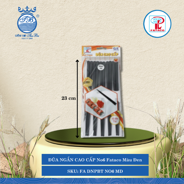 Đũa Ngắn Cao Cấp (No4, No5, No6, No7) Fataco (Nhiều Size, Nhiều Màu, Nhiều Kiểu) Nhựa