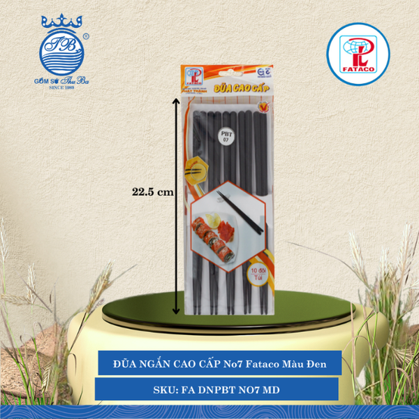 Đũa Ngắn Cao Cấp (No4, No5, No6, No7) Fataco (Nhiều Size, Nhiều Màu, Nhiều Kiểu) Nhựa