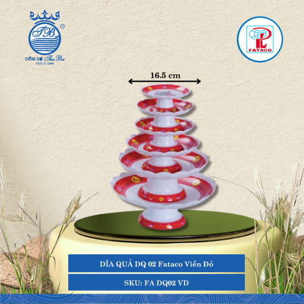 Dĩa Qủa DQ 00, 01, 02, 03, 04, 05 Fataco (Nhiều Size, Nhiều Hình) Nhựa