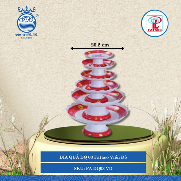 Dĩa Qủa DQ 00, 01, 02, 03, 04, 05 Fataco (Nhiều Size, Nhiều Hình) Nhựa