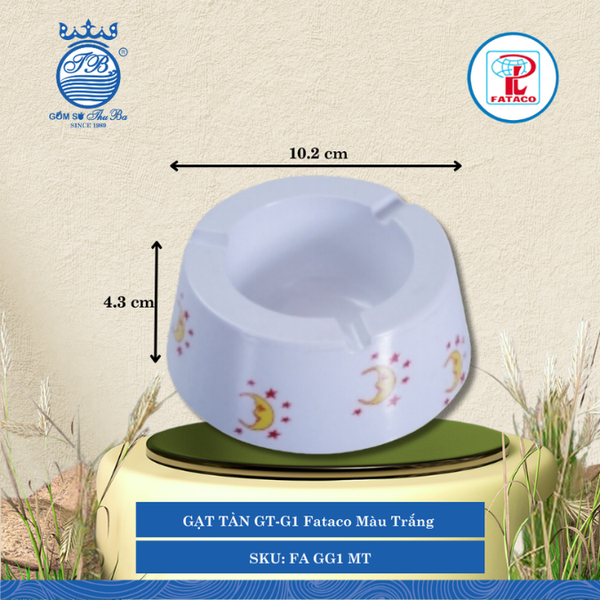 GẠT TÀN GT-G1 Fataco Màu Trắng Ø: 10.2cm Cao: 4.3cm Nhựa FA GG1 MT
