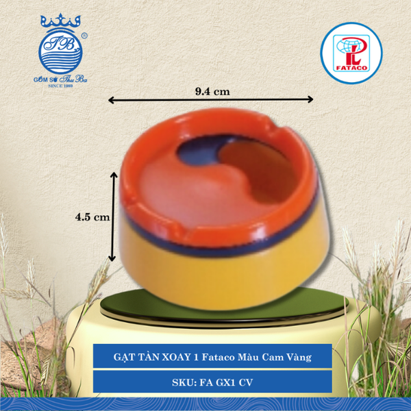 Gạt Tàn Xoay 1 Fataco (Nhiều Màu) Nhựa
