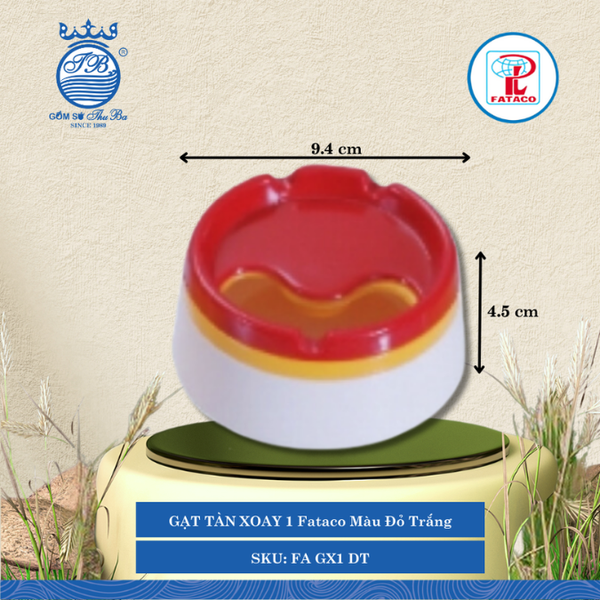 Gạt Tàn Xoay 1 Fataco (Nhiều Màu) Nhựa