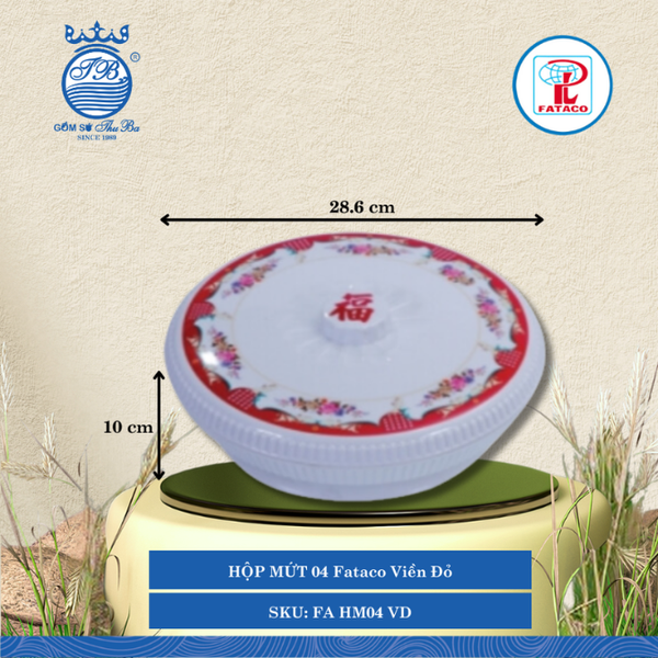 Hộp Mứt 04 Fataco (Nhiều Màu) Nhựa