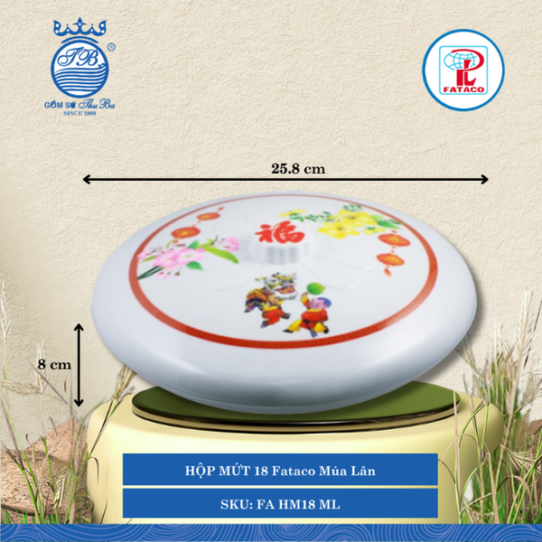Hộp Mứt 18,19 Fataco (Nhiều Size, Nhiều Màu) Nhựa