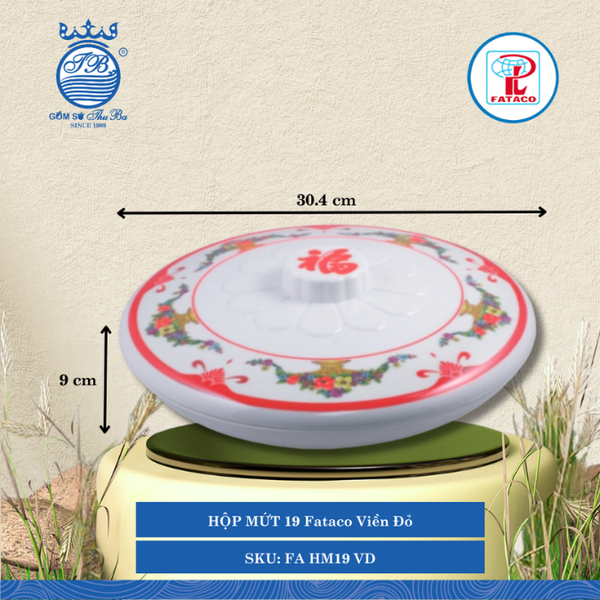 Hộp Mứt 18,19 Fataco (Nhiều Size, Nhiều Màu) Nhựa