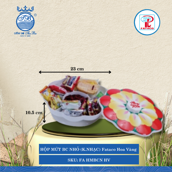 Hộp Mứt BC Nhỏ (K.Nhạc) Fataco (Nhiều Màu) Nhựa