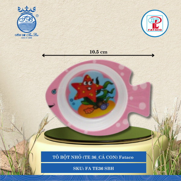 Tô Bột Nhỏ (TE 36 Cá Con) Fataco Trẻ Em (Nhiều Hình) Nhựa