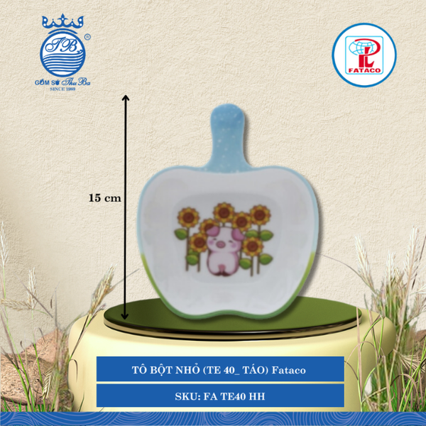 Tô Bột Nhỏ (TE 40 Táo) Fataco Trẻ Em (Nhiều Hình) Nhựa