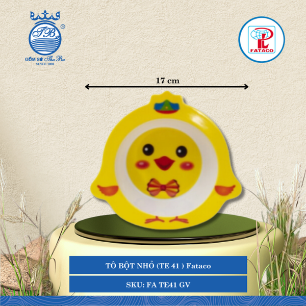 Tô Bột Nhỏ (TE 41) Fataco Trẻ Em (Nhiều Hình) Nhựa