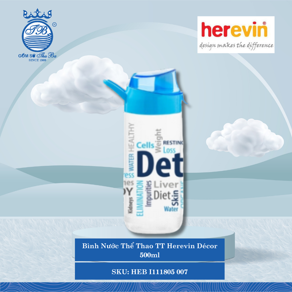 Bình Nước Thể Thao TT Herevin Décor 500ml 500ml 12 Cái/Thùng HEB I111805 007