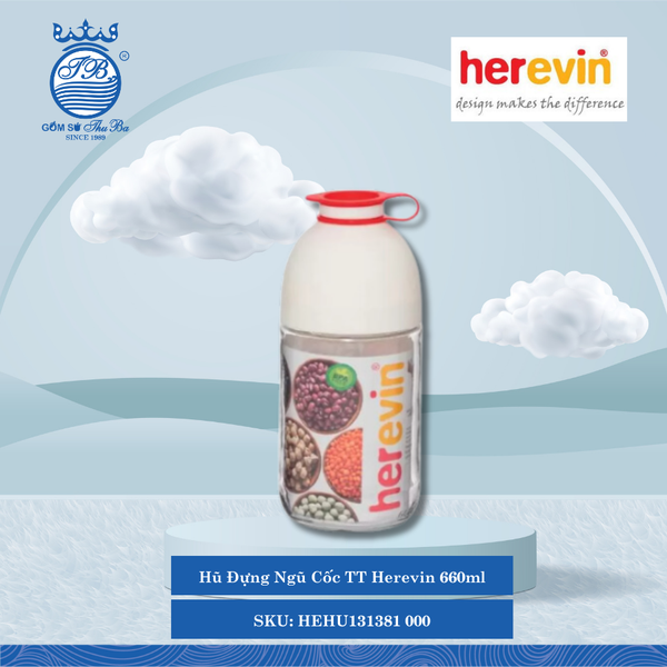 Hũ Đựng Ngũ Cốc (Nhiều Size) Herevin Thủy Tinh