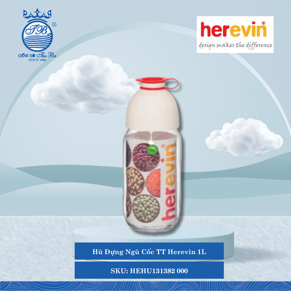 Hũ Đựng Ngũ Cốc (Nhiều Size) Herevin Thủy Tinh