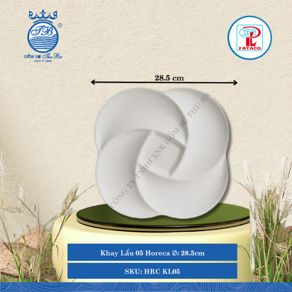 Khay Lẩu 05 Horeca Ø: 28.5cm Cao: 1.5cm Fataco Nhựa HRC KL05