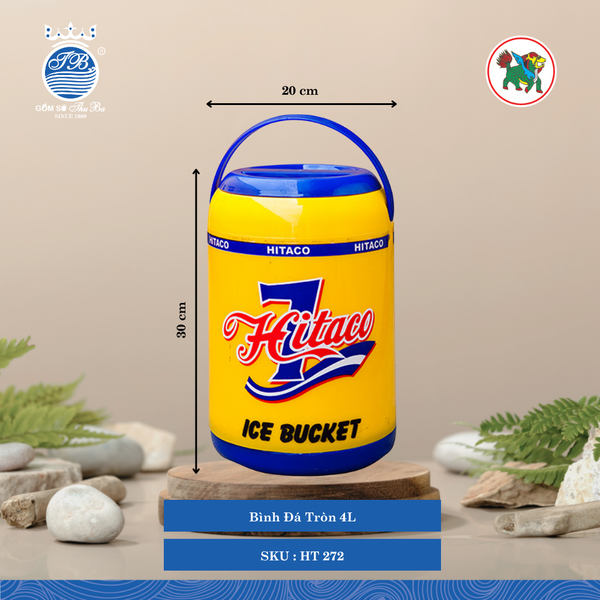 Bình Đá Tròn (Nhiều Size, Giao Màu Ngẫu Nhiên) Hiệp Thành Nhựa