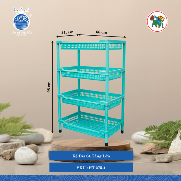 Kệ Dĩa Lớn (Nhiều Loại, Giao Màu Ngẫu Nhiên) Hiệp Thành Nhựa