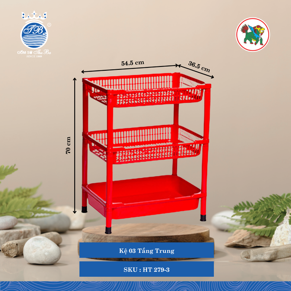 Kệ Trung (Nhiều Loại, Giao Màu Ngẫu Nhiên) Hiệp Thành Nhựa