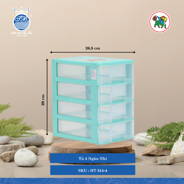 Tủ Nhí Nhiều Ngăn (Nhiều Size, Giao Màu Ngẫu Nhiên) Hiệp Thành Nhựa