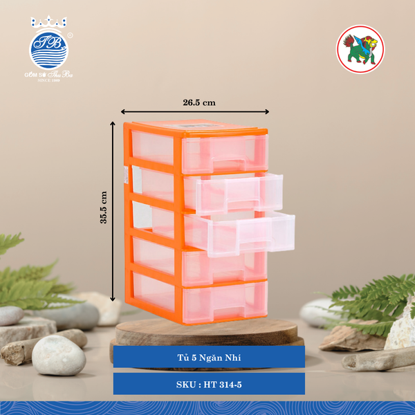 Tủ Nhí Nhiều Ngăn (Nhiều Size, Giao Màu Ngẫu Nhiên) Hiệp Thành Nhựa