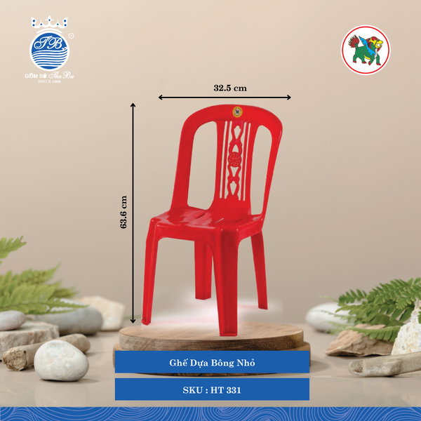 Ghế Dựa Bông (Nhiều Size, Giao Màu Ngẫu Nhiên) Hiệp Thành Nhựa