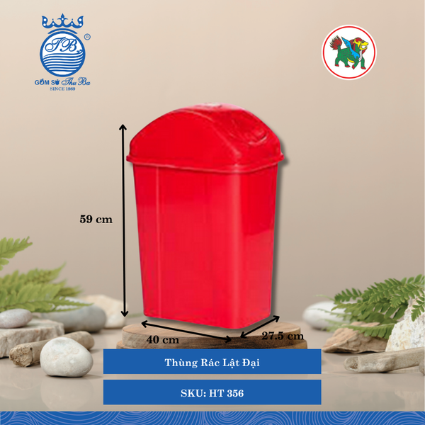 Thùng Rác Lật (Nhiều Size, Giao Màu Ngẫu Nhiên) Hiệp Thành Nhựa