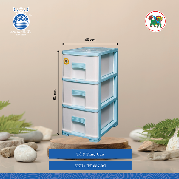 Tủ Cao Nhiều Tầng (Nhiều Size, Giao Màu Ngẫu Nhiên) Hiệp Thành Nhựa