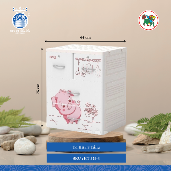 Tủ Hita Nhiều Tầng (Nhiều Size, Giao Hình, Màu Ngẫu Nhiên) Hiệp Thành Nhựa