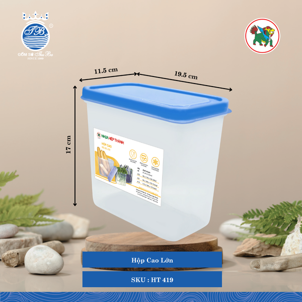 Hộp Cao (Nhiều Size, Giao Màu Ngẫu Nhiên) Hiệp Thành Nhựa
