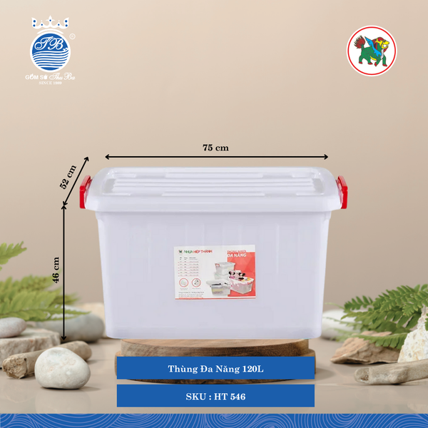 Thùng Đa Năng (Nhiều Size, Giao Màu Ngẫu Nhiên) Hiệp Thành Nhựa