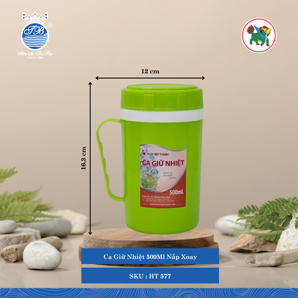 Ca Nhiệt Nắp Xoay (Nhiều Size, Giao Màu Ngẫu Nhiên) Hiệp Thành Nhựa