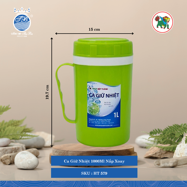 Ca Nhiệt Nắp Xoay (Nhiều Size, Giao Màu Ngẫu Nhiên) Hiệp Thành Nhựa