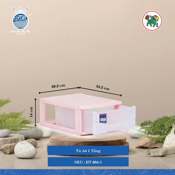 Tủ A4 Nhiều Tầng (Nhiều Size, Giao Màu Ngẫu Nhiên) Hiệp Thành Nhựa
