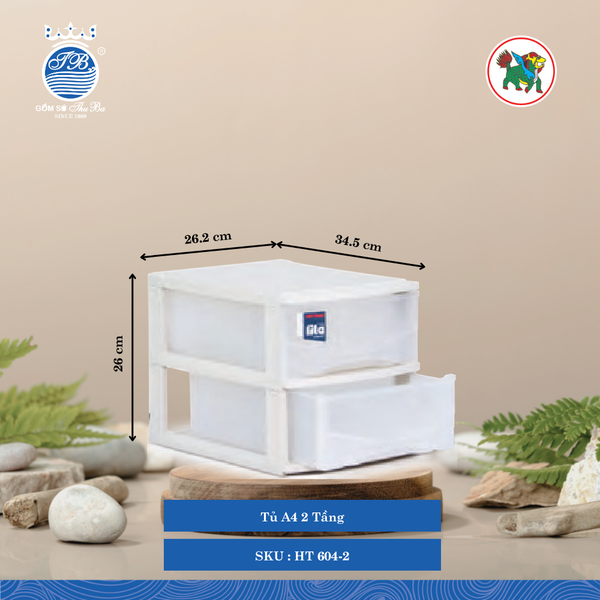 Tủ A4 Nhiều Tầng (Nhiều Size, Giao Màu Ngẫu Nhiên) Hiệp Thành Nhựa