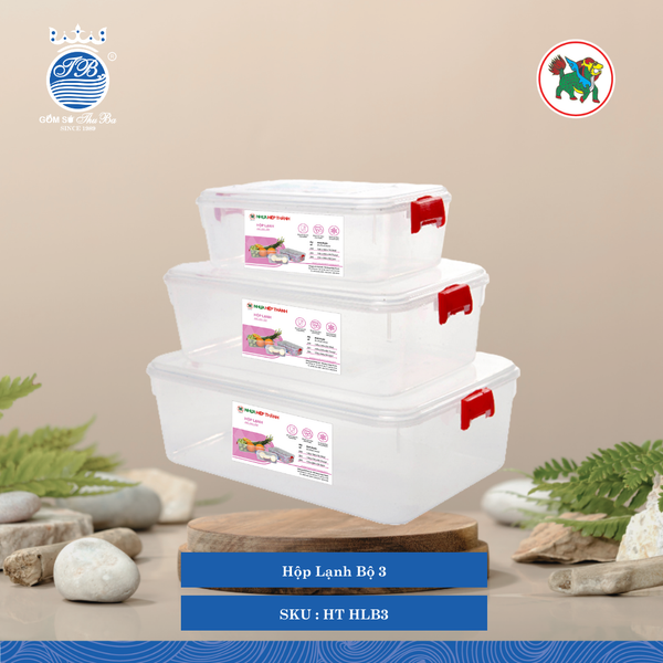 Hộp Lạnh Bộ 3 Hiệp Thành Nhựa HT HLB3 (Giao Màu Ngẫu Nhiên)