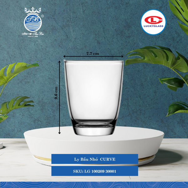 Ly Curve Lucky Glass Thủy Tinh (Nhiều Size)