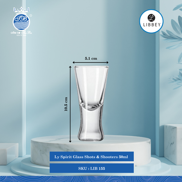 Ly Shots & Shooters ØMiệng: 5.1cm 50ml Cao: 10.5cm 24 Cái/Thùng Libbey Thuỷ tinh US Glassware LIB 155