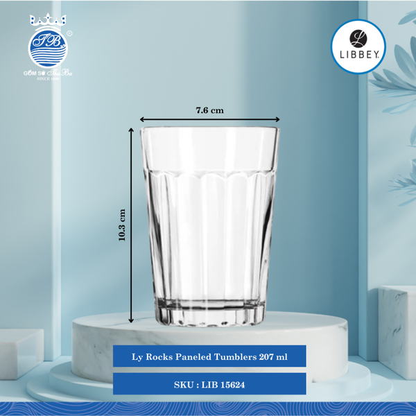 Ly Paneled Tumblers Libbey Thủy Tinh (Nhiều Size)