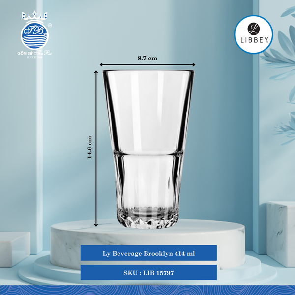 Ly Brooklyn Libbey Thủy Tinh (Nhiều Size)