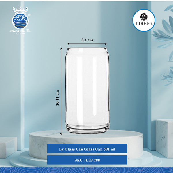 Ly Glass Can Libbey Thủy Tinh (Nhiều Size)