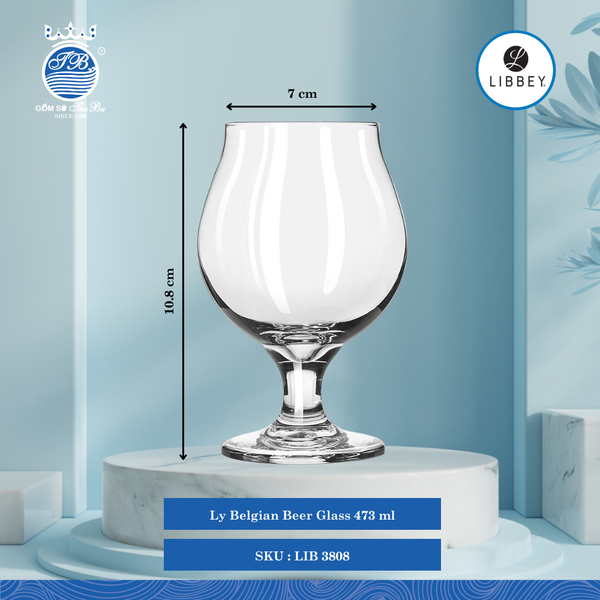Ly Belgian Beer Libbey Thủy Tinh (Nhiều Size)
