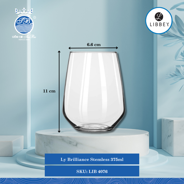 Ly Brilliance Stemless Libbey Thủy Tinh (Nhiều Size)