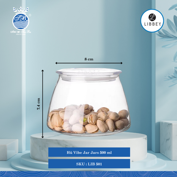 Hủ Vibe Jars Libbey Thủy Tinh (Nhiều Size)
